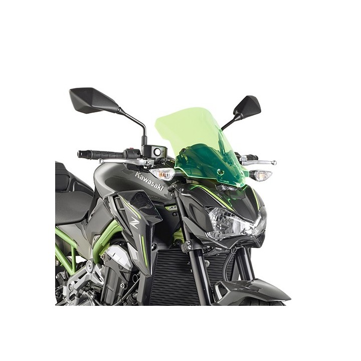 Nadwozie – pozostałe KAPPA szyba kawasaki z 900 (17-18) 37 x 32 cm lime z podświetlanymi krawędziami z mocowaniami