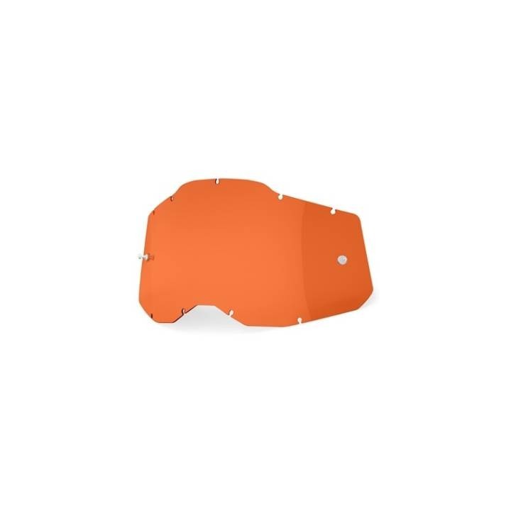 100 PROCENT RC2/AC2/ST2 REPLACEMENT LENS - ORANGE - SZYBA/SZYBKA DO GOGLI POJEDYNCZA RACECRAFT 2/ ACCURI 2/ STRATA 2
