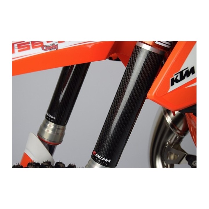 Nadwozie – pozostałe SCAR racing samoprzylepne osłony goleni lag teleskopów carbon wymiary 220X45MM (małe motocykle)