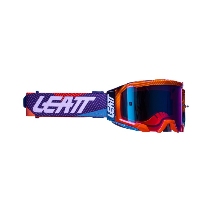 LEATT GOGLE VELOCITY 5.5 IRIZ GOGGLE NEON ORANGE BLUE UC 26%