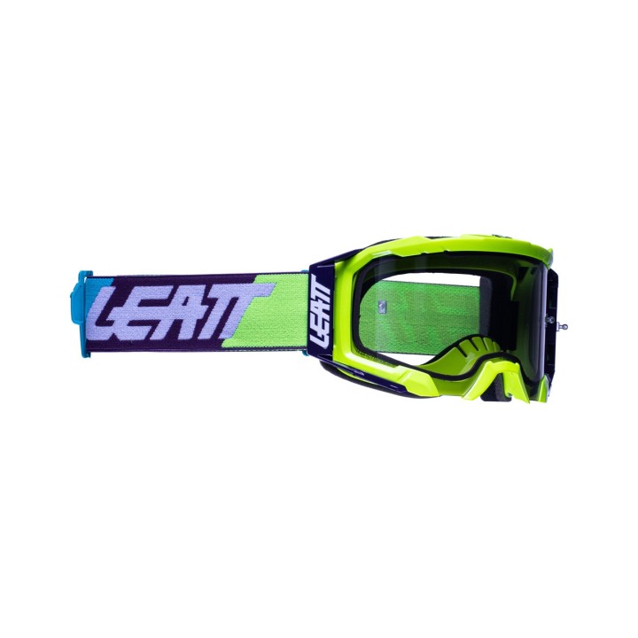 LEATT GOGLE VELOCITY 5.5 GOGGLE NEON YELLOW LIGHT GREY 58%