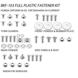 Nadwozie – pozostałe ACCEL komplet śrub do plastików honda crf 250R '04-05, crf 250/450X '04-20 (BKF-103)