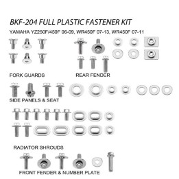 Nadwozie – pozostałe ACCEL komplet śrub do plastików yamaha yzf 250/450 '06-09, wrf 250 '07-13, wrf 450 '07-11 (BKF-204)