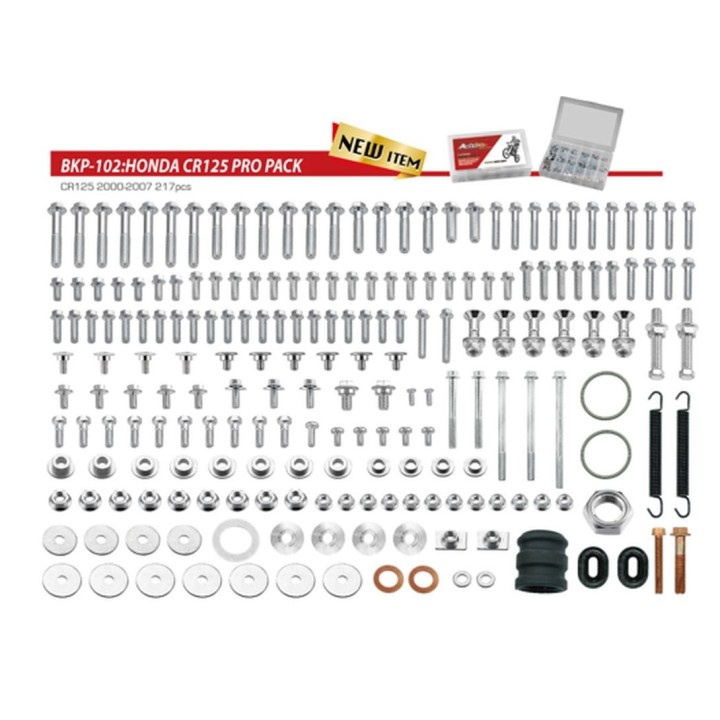 Nadwozie – pozostałe ACCEL komplet śrub pro pack factory 2T (duży) honda cr 125 '00-'07