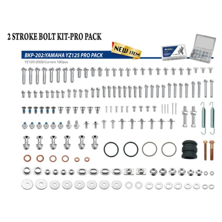 Nadwozie – pozostałe ACCEL komplet śrub pro pack factory 2T (duży) yamaha yz 150 '02,