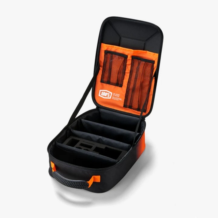 100 PROCENT GOGGLE CASE CRUSH BLACK/ORANGE - PUDEŁKO / ETUI / CASE NA GOGLE