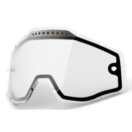 100 PROCENT WYPRZEDAŻ SZYBA/SZYBKA ENDURO PODWÓJNA WENTYLOWANA DO GOGLI RACECRAFT 1 / ACCURI 1 / STRATA 1 CLEAR