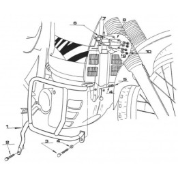 KAPPA gmole osłony silnika honda xl 600V transalp (89-99) (TN363) czarne