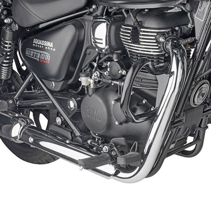 KAPPA gmole osłony silnika royal enfield meteor 350 '21-'25 czarne