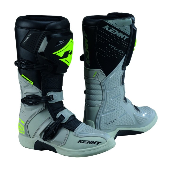 KENNY RACING BUTY CROSS/ENDURO TRACK T2 GREY/NEON YELLOW