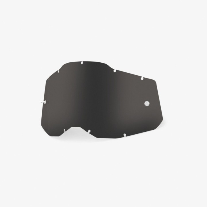 100 PROCENT RC2/AC2/ST2 REPLACEMENT LENS - DARK SMOKE, SZYBA/SZYBKA DO GOGLI POJEDYNCZA RACECRAFT 2/ ACCURI 2/ STRATA 2