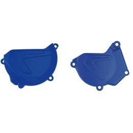 POLISPORT zestaw osłona pokrywy (dekla) alternatora oraz osłona pokrywy sprzęgła yamaha yz 250 '05-'26 (8464500003+8463700003)