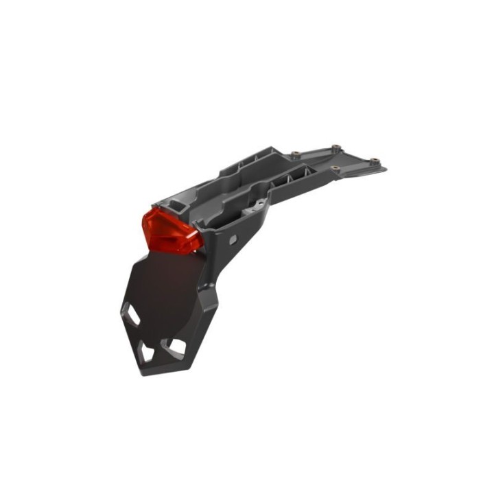 Plastiki i naklejki RACETECH (rtech) błotnik tylny z mocowaniem tablicy rejestracyjnej racing (odchylony pod kątem 30 st.) surr…