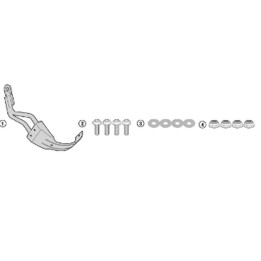 Plastiki i naklejki KAPPA mocowanie błotnika KRM01 i KRM02 triumph tiger 900 '20-'25