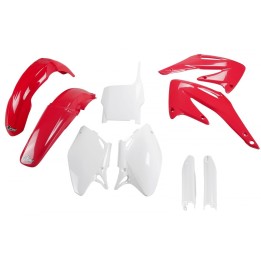 UFO komplet plastików (full kit) z osłonami teleskopów (amortyzatorów) honda crf 450 r '04