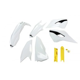 UFO komplet plastików (full kit) z osłonami teleskopów (amortyzatorów) husqvarna te/fe 125/250/300/350/450 '14