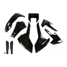 UFO komplet plastików (full kit) z osłonami teleskopów (amortyzatorów) husqvarna tx/te/fe '17-'19 z osłoną lampy