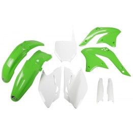 UFO komplet plastików (full kit) z osłonami teleskopów (amortyzatorów) kawasaki kxf 450 '08