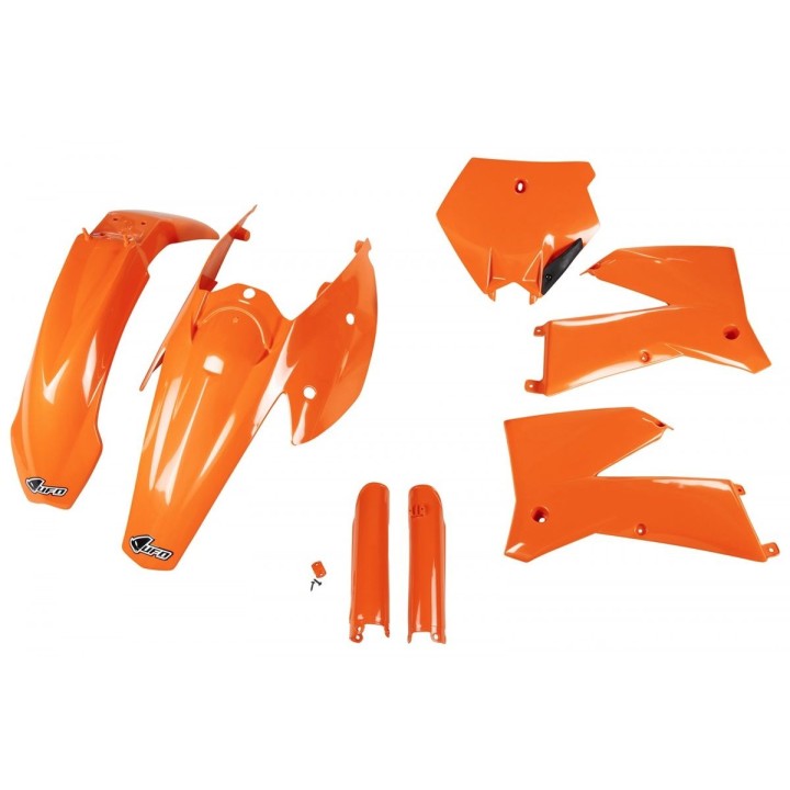 UFO komplet plastików (full kit) z osłonami teleskopów (amortyzatorów) ktm SX / sxf '05-'06