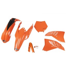 UFO komplet plastików (full kit) z osłonami teleskopów (amortyzatorów) ktm sx/sxf '07-'10