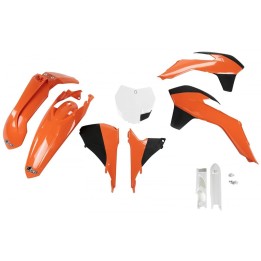 UFO komplet plastików (full kit) z osłonami teleskopów (amortyzatorów) ktm sx/sxf '13-'15, SX 250 '16,