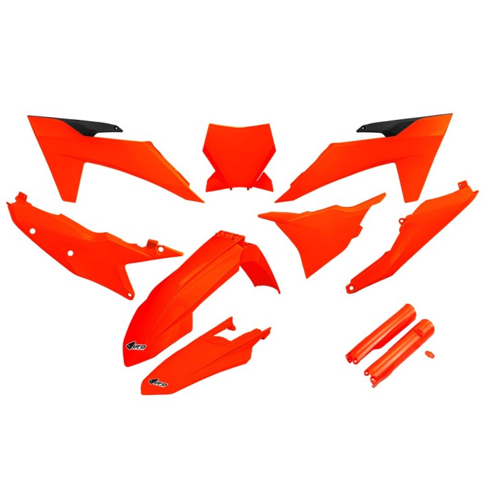 UFO komplet plastików (full kit) z osłonami teleskopów (amortyzatorów) ktm SX 125 / 250 / 300 tbi '23-'24, sx-f 250 / 350 / 450…
