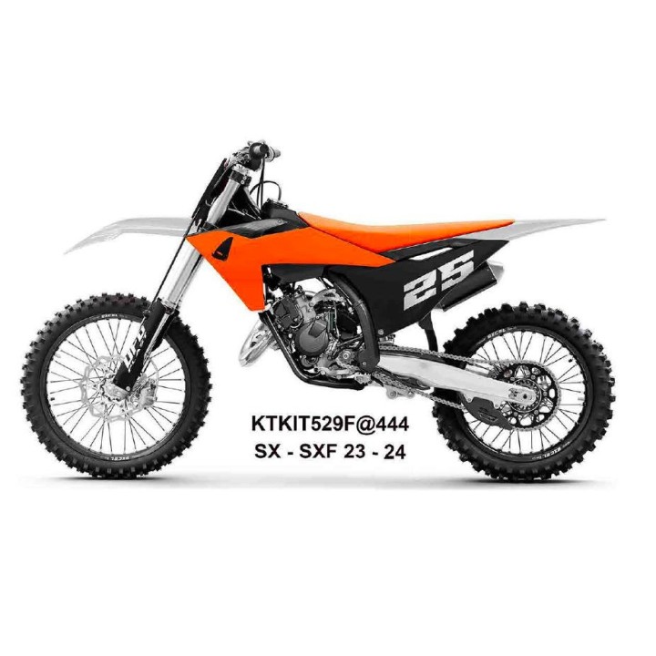 UFO komplet plastików (full kit) z osłonami teleskopów (amortyzatorów) ktm SX 125 / 250 / 300 tbi '23-'24, sx-f 250 / 350 / 450…