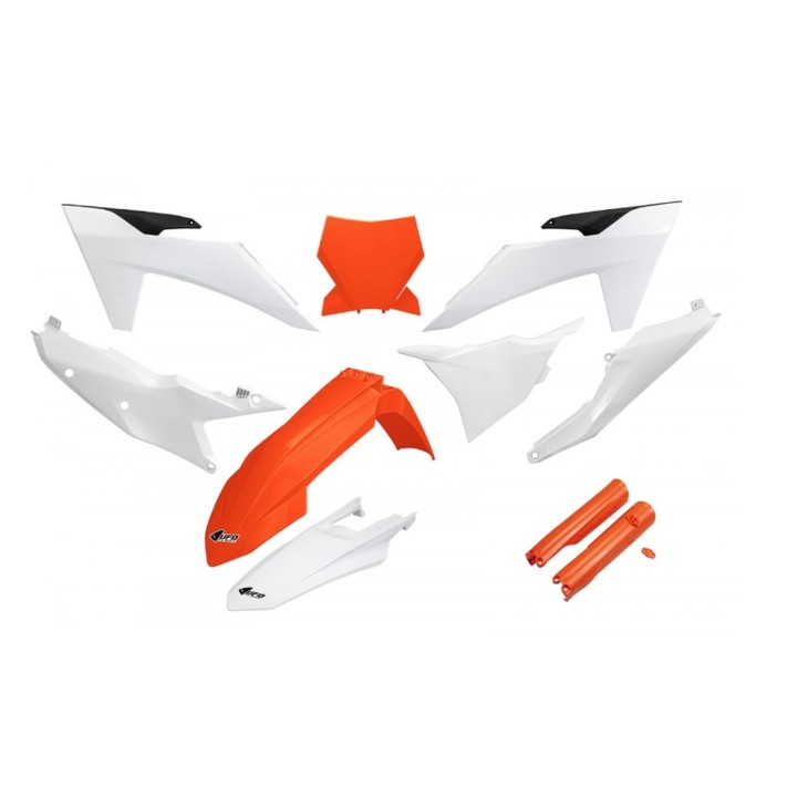 UFO komplet plastików (full kit) z osłonami teleskopów (amortyzatorów) ktm SX 125 / 250 / 300 tbi '23-'24, sx-f 250 / 350 / 450…