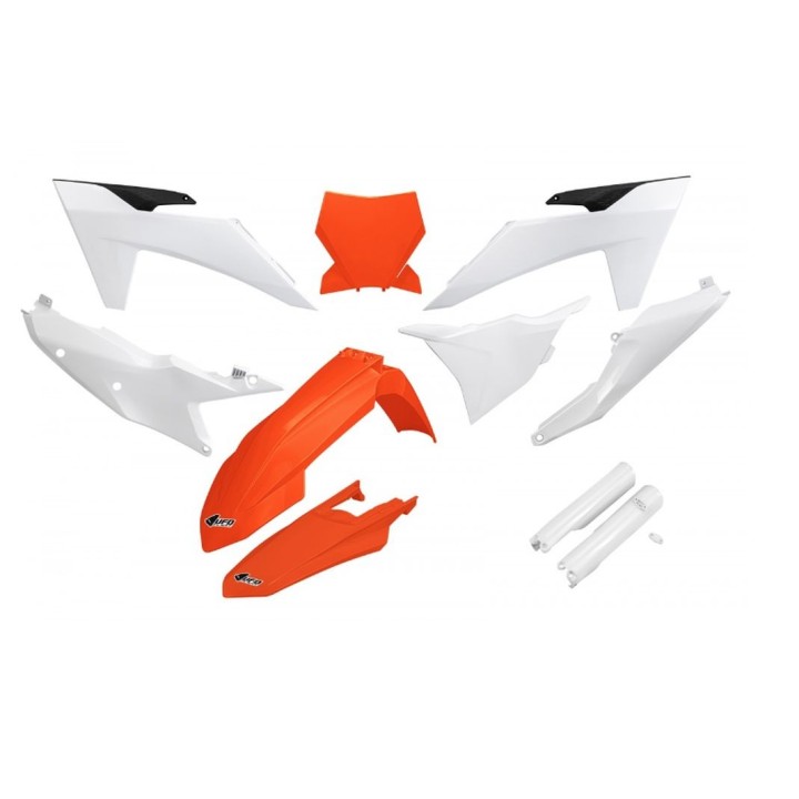 UFO komplet plastików (full kit) z osłonami teleskopów (amortyzatorów) ktm SX 125 / 250 / 300 tbi '23-'24, sx-f 250 / 350 / 450…