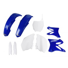 UFO komplet plastików (full kit) z osłonami teleskopów (amortyzatorów) yamaha yz 125 / 250 '08-'14 - biały