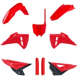 POLISPORT komplet plastików (full kit) honda crf 250R '25-'26; crf 450R '25-'26 w zestawie tablica przednia (8670700001) i osło…