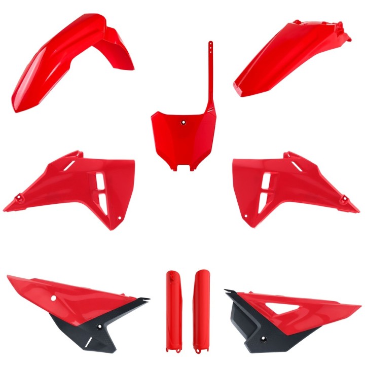 POLISPORT komplet plastików (full kit) honda crf 250R '25-'26; crf 450R '25-'26 w zestawie tablica przednia (8670700001) i osło…