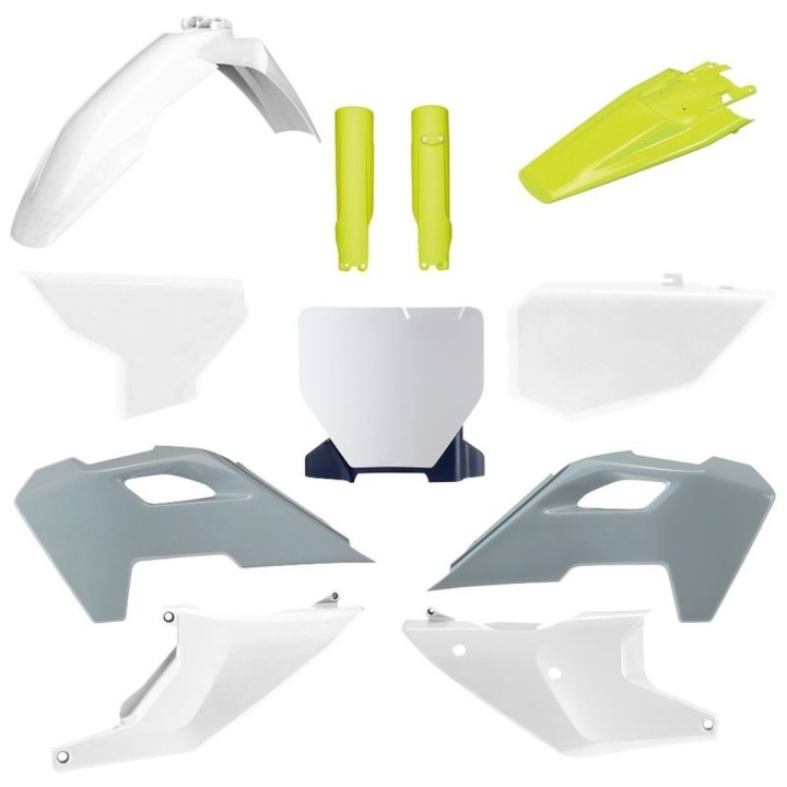 POLISPORT komplet plastików (full kit) husqvarna tc/fc '23-'24 w zestawie tablica przednia (8671700001) i osłony amortyzarorów…