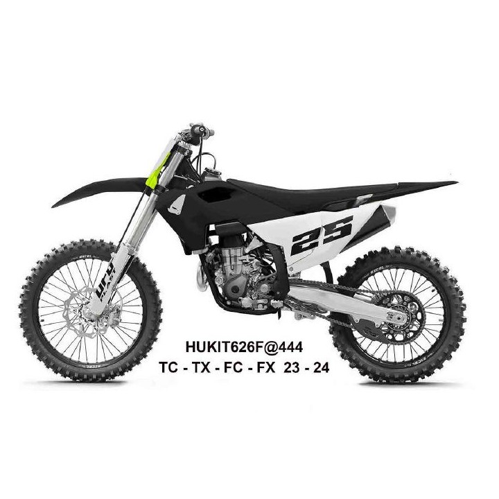 UFO komplet plastików (full kit) z osłonami teleskopów (amortyzatorów) husqvarna tc 125 / 250 '23-'24, fc 250 / 350 / 450 '23-'…