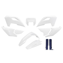 UFO komplet plastików (full kit) z osłonami teleskopów (amortyzatorów) husqvarna te 150 / 250 / 300 '24-'25, fe 250 / 350 / 450…