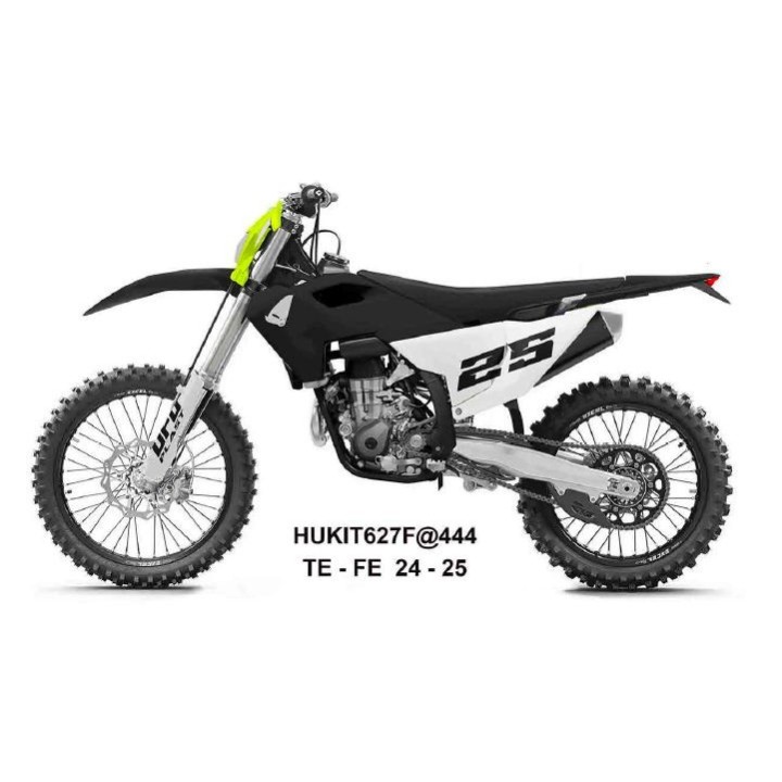 UFO komplet plastików (full kit) z osłonami teleskopów (amortyzatorów) husqvarna te 150 / 250 / 300 '24-'25, fe 250 / 350 / 450…