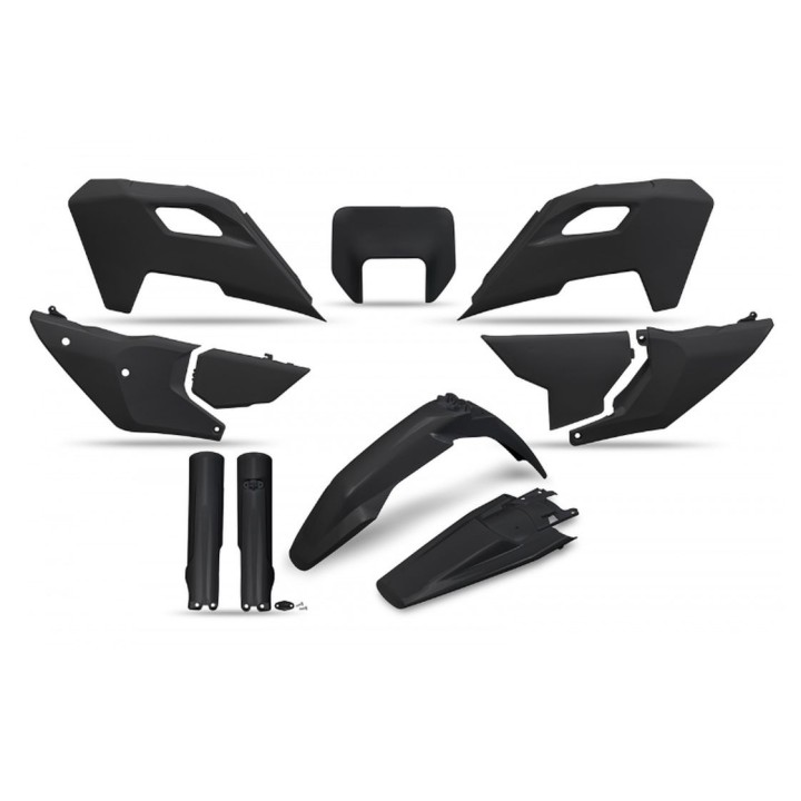 UFO komplet plastików (full kit) z osłonami teleskopów (amortyzatorów) husqvarna te 150 / 250 / 300 '24-'25, fe 250 / 350 / 450…