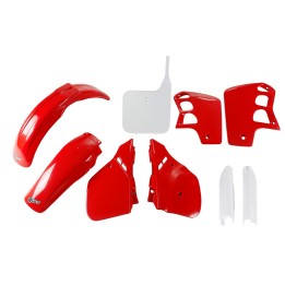 UFO komplet plastików (full kit) z osłonami teleskopów (amortyzatorów) honda cr 500 '89-'90