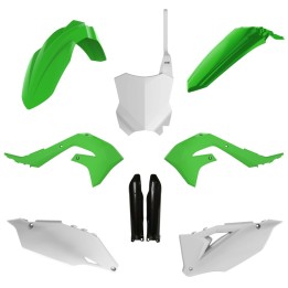POLISPORT komplet plastików (full kit) kawasaki kx 250F '21-'24; kx 450F '19-'23 w zestawie tablica przednia (8665900002) i osł…