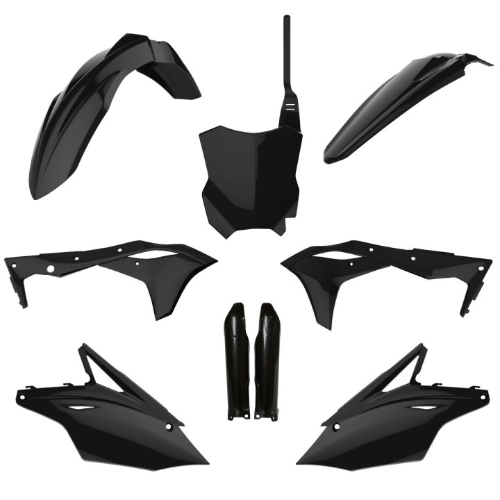 POLISPORT komplet plastików (full kit) kawasaki kx 250F '17-'20 w zestawie tablica przednia (8665900003) i osłony amortyzarorów…