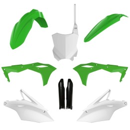 POLISPORT komplet plastików (full kit) kawasaki kx 250F '17-'20 w zestawie tablica przednia (8665900002) i osłony amortyzarorów…