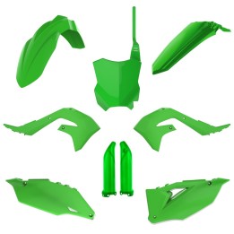 POLISPORT komplet plastików (full kit) kawasaki kx 250F '21-'24; kx 450F '19-'23 w zestawie tablica przednia (8665900001) i osł…