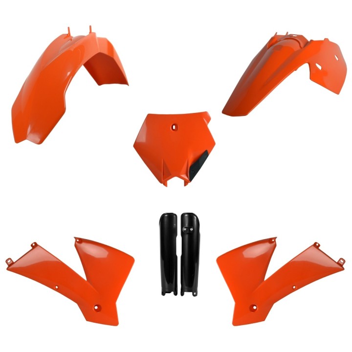 POLISPORT komplet plastików (full kit) ktm SX '03-'04 w zestawie osłony amortyzatorów (8399000001)