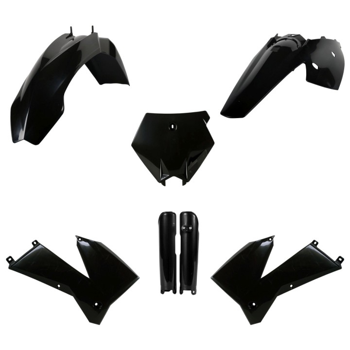 POLISPORT komplet plastików (full kit) ktm SX '05-'06; xc/xc-f 06-'07 w zestawie osłony amortyzatorów (8399000001)