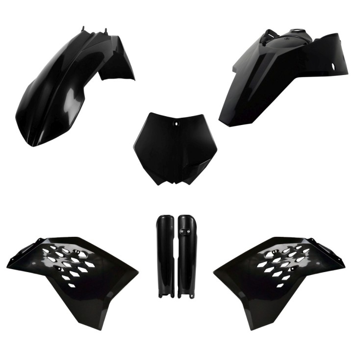 POLISPORT komplet plastików (full kit) ktm sx/sx-f '07 w zestawie osłony amortyzatorów (8399000001)