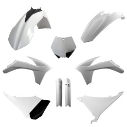 POLISPORT komplet plastików (full kit) ktm SX '11; xc/xc-f '11 w zestawie osłony amortyzatorów (8398500002)