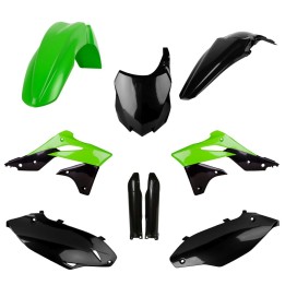 POLISPORT komplet plastików (full kit) kawasaki kx 250F '13-'16 w zestawie tablica przednia (8659200003) i osłony amortyzarorów…