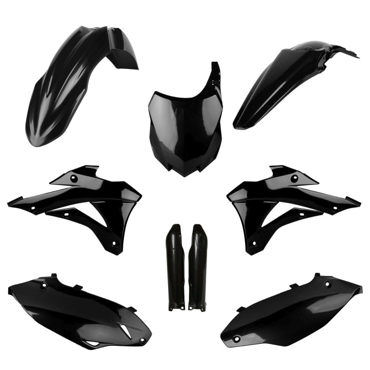 POLISPORT komplet plastików (full kit) kawasaki kx 250F '13-'16 w zestawie tablica przednia (8659200003) i osłony amortyzarorów…