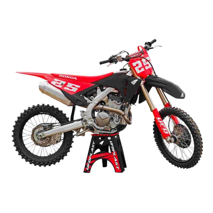 UFO komplet plastików (full kit) z osłonami teleskopów (amortyzatorów) honda crf 250 r / 450 r '25-'26