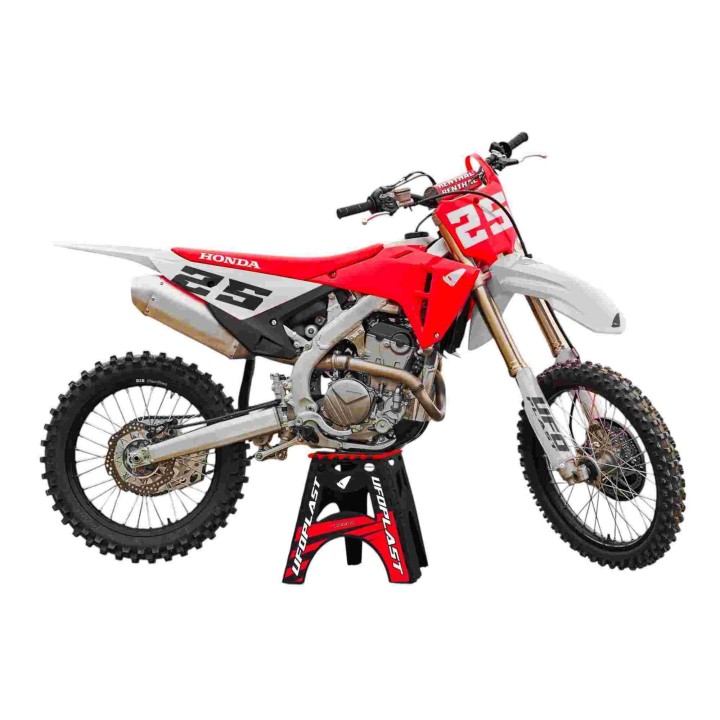 UFO komplet plastików (full kit) z osłonami teleskopów (amortyzatorów) honda crf 250 r / 450 r '25-'26